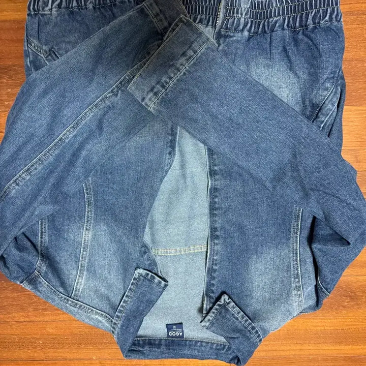 [BUNJANG] AGOD Denim Work Jacket / AGOD 데님 워크 자켓 청자켓,블랙자켓