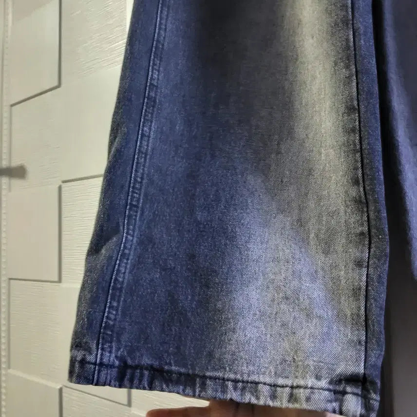 [BUNJANG] Black Denim Wide Pants / 흑청 와이드 데님 팬츠