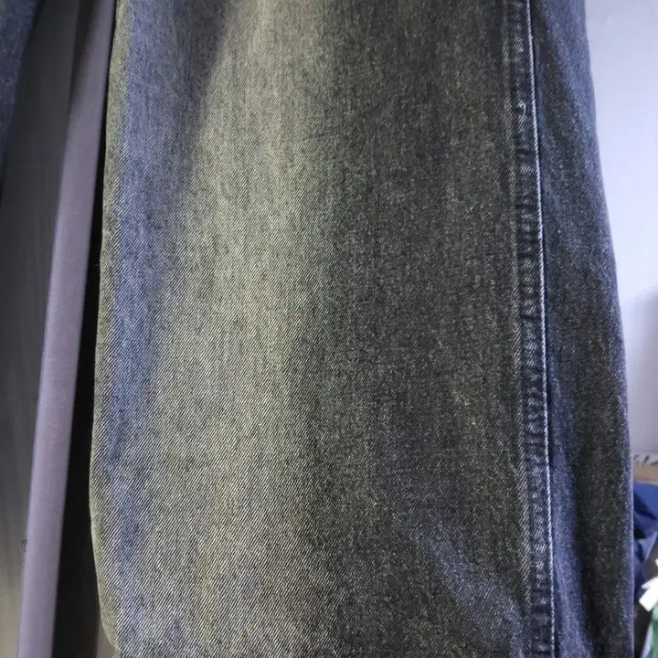 [BUNJANG] Black Denim Wide Pants / 흑청 와이드 데님 팬츠