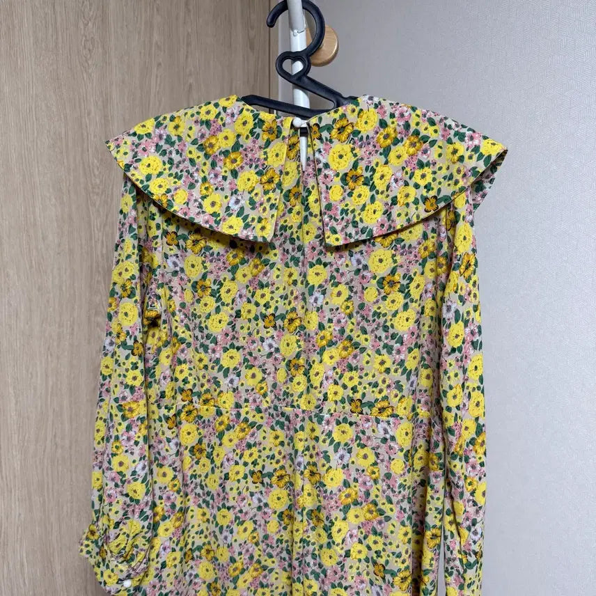 [BUNJANG] Yellow Flower Long Dress / 옐로우 플라워 롱 원피스
