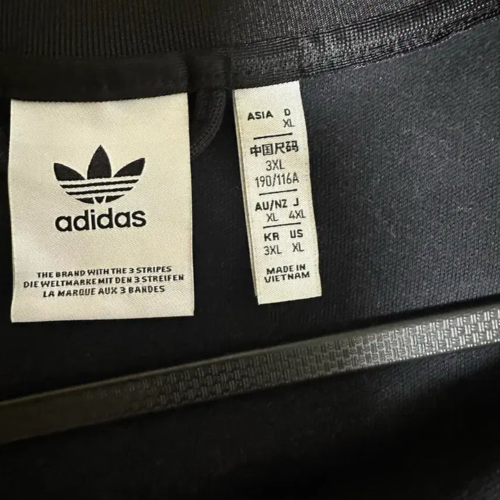 [BUNJANG] Adidas Black Three-Stripes Track Top / 아디다스 블랙 삼선 트랙탑