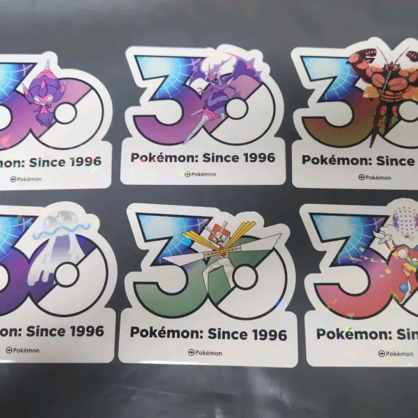 [BUNJANG] Pokemon 30th Anniversary Logo Stickers 1165 Types / 포켓몬 30주년 로고 스티커 1165종 SET22
