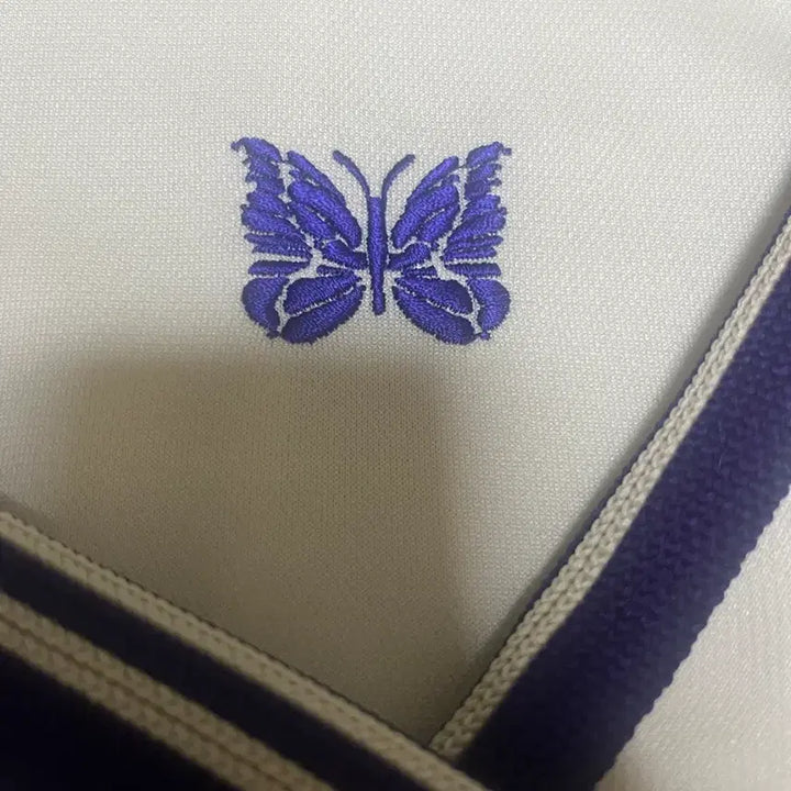 [BUNJANG] Needles Track Jacket White Purple XL / 니들스 트랙자켓 xl 화이트 퍼플