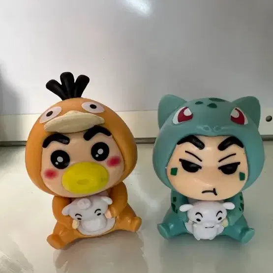 [BUNJANG] Crayon Shin-chan Pokemon Cosplay Figure Set (2 Types) / 짱구 포켓몬피규어 2종세트 판매합니다