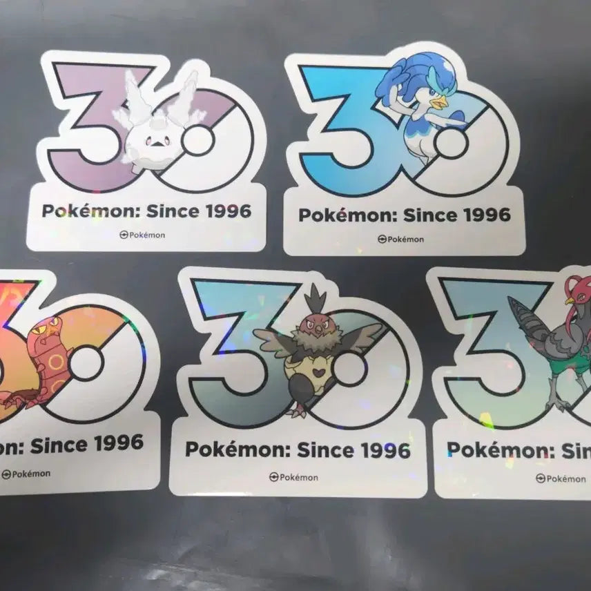 [BUNJANG] Pokemon 30th Anniversary Logo Sticker Set (1165 Types) / 포켓몬 30주년 로고 스티커 1165종 SET23