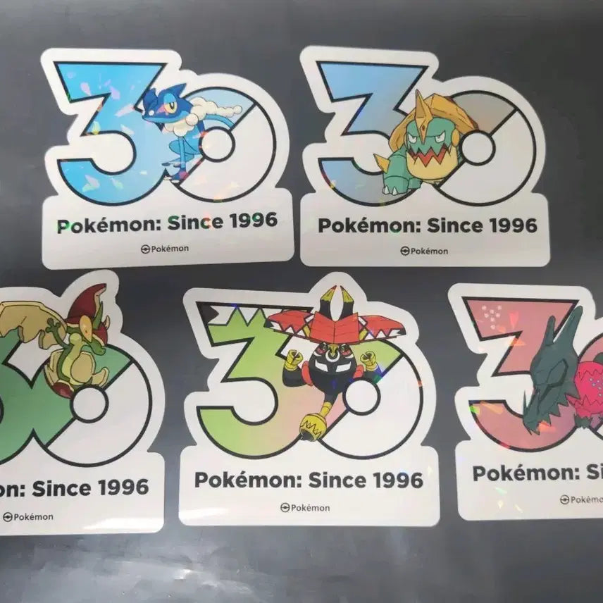 [BUNJANG] Pokemon 30th Anniversary Logo Sticker Set (1165 Types) / 포켓몬 30주년 로고 스티커 1165종 SET24