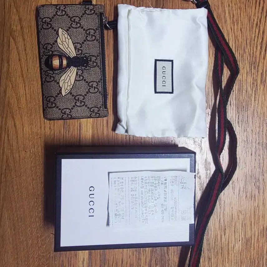 [BUNJANG] Gucci Bee Card Holder Keychain Full Set / 구찌 꿀벌 카드지갑 키링 풀세트