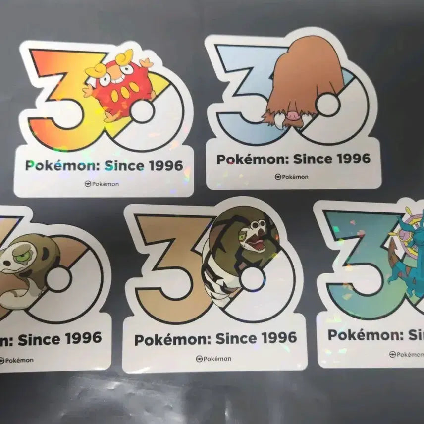 [BUNJANG] Pokemon 30th Anniversary Logo Sticker Set (1165 Types) / 포켓몬 30주년 로고 스티커 1165종 SET26