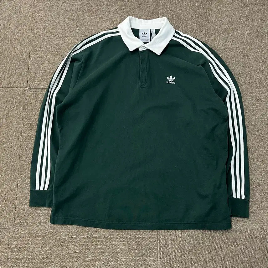 [BUNJANG] Adidas Collar Sweatshirt 3XL / [3XL] 아디다스 카라 맨투맨