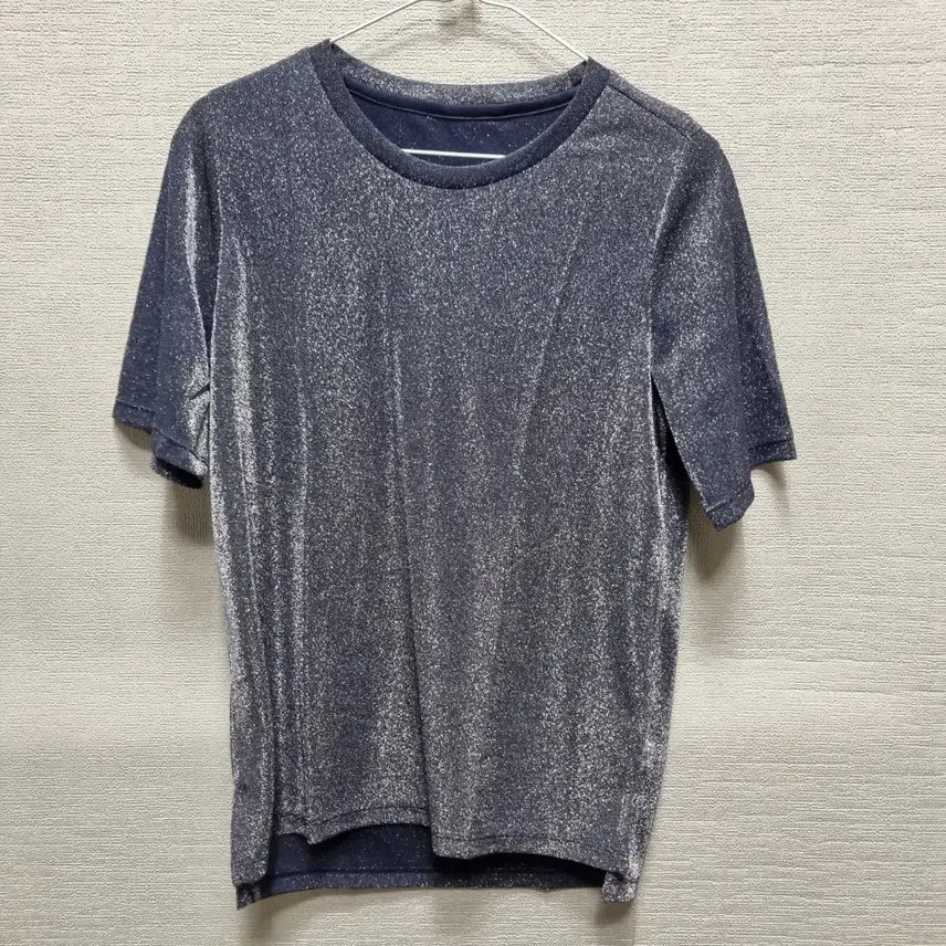 [BUNJANG] Sparkle Short Sleeve T-Shirt / 바448 반짝이 반팔 티셔츠