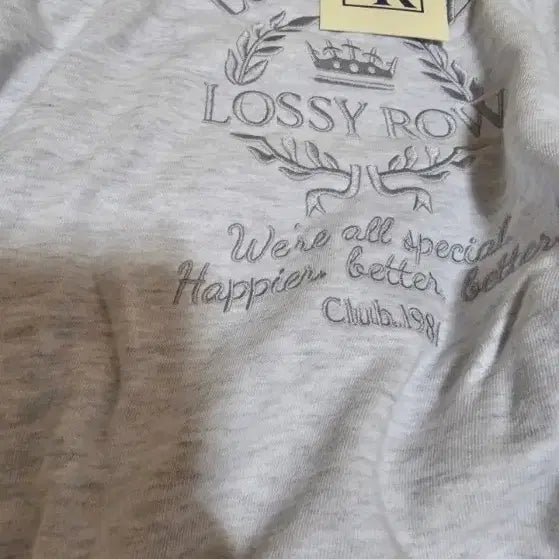 [BUNJANG] ROCIROU L&amp;R Crew Logo Sweatshirt Grey / 로시로우 맨투맨 회색 그레이 L&amp;R CREW Logo sweatshirt