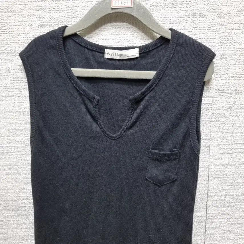 [BUNJANG] Sleeveless T-Shirt Black / 바451 민소매 티셔츠