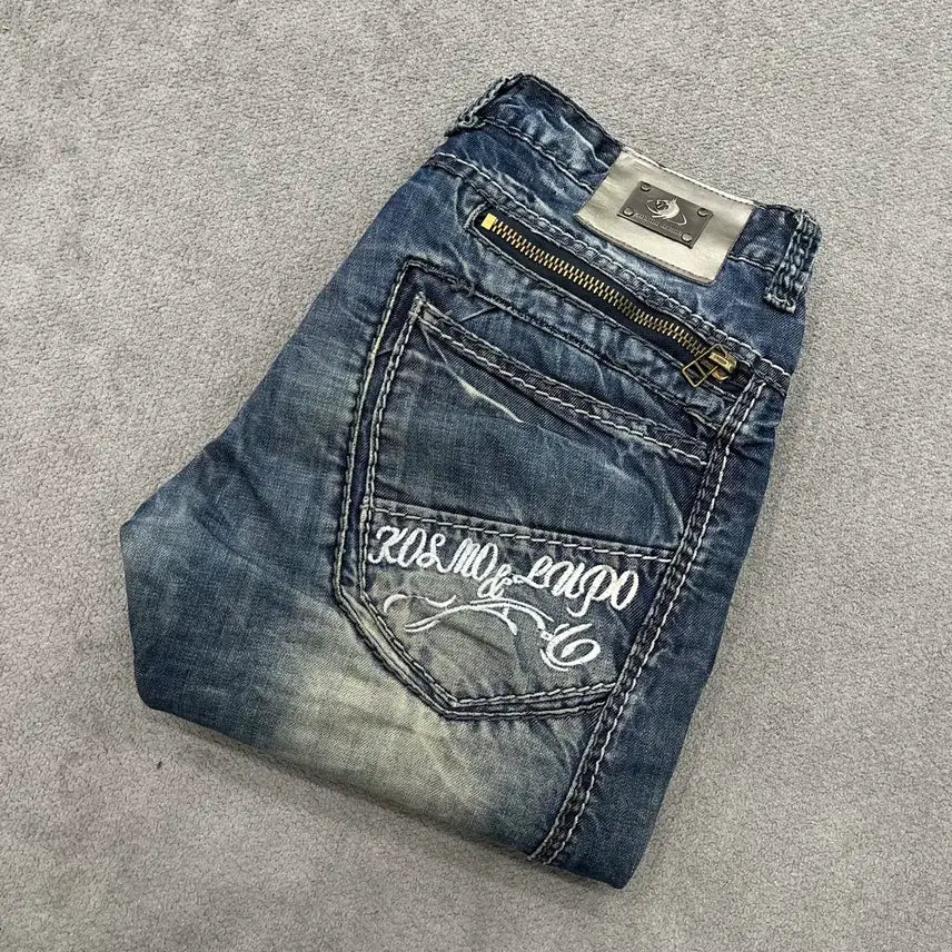 [BUNJANG] Vintage Washed Stitch Denim Pants / 32 빈티지 워싱 스티치 데님 팬츠