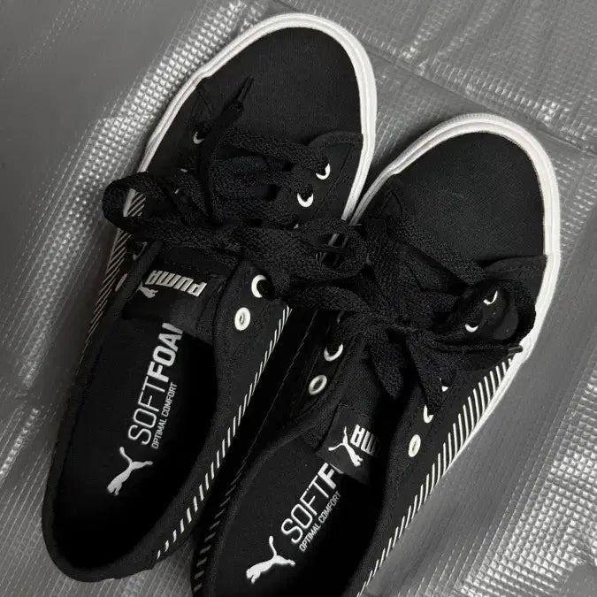 [BUNJANG] Puma Bari Black White Sneakers (225) / 푸마 바리 블랙 화이트 스니커즈 225 사이즈 새상품 판매합니다.