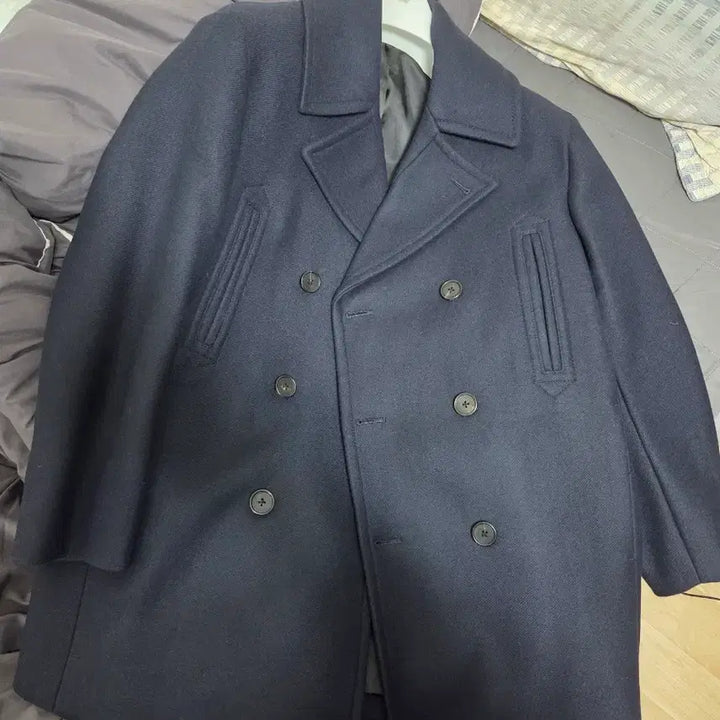 [BUNJANG] Coar MTR Oversized Peacoat Dark Navy / 쿠어 mtr 오버핏 피코트 다크네이비 m사이즈