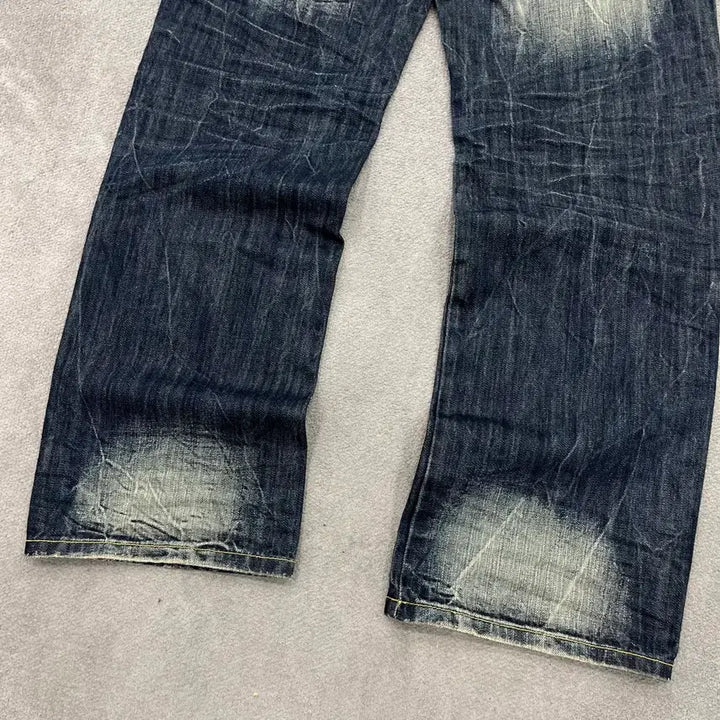 [BUNJANG] Vintage Skull Washed Denim Pants / 32 빈티지 스컬 워싱 데님 팬츠