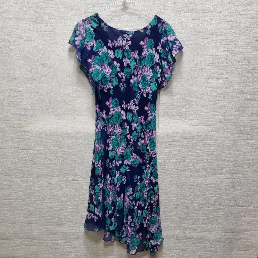 [BUNJANG] Chiffon Long Floral Pattern Dress / 바459 쉬폰 롱 원피스