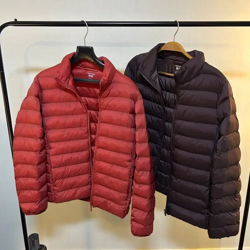 [BUNJANG] Uniqlo Puff Tech Jacket Burgundy Red / 유니클로 퍼프테크 버건디 레드 s / L