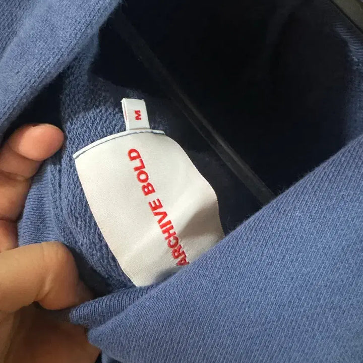 [BUNJANG] ARCHIVE BOLD 939 Hoodie Blue / ARCHIVE BOLD 939 후드티 블루