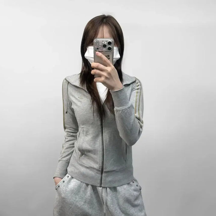 [BUNJANG] Adidas 00s Sweat Track Zip-Up Grey / 아디다스 00s 스웻 트랙 집업 그레이