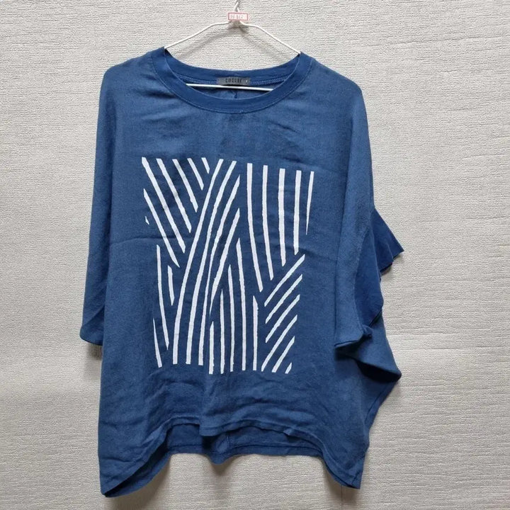 [BUNJANG] Short Sleeve T-Shirt - Blue / 바463 반팔 티셔츠 블루