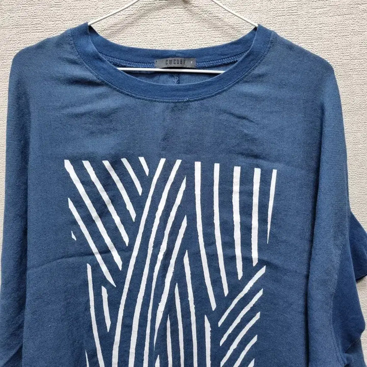 [BUNJANG] Short Sleeve T-Shirt - Blue / 바463 반팔 티셔츠 블루
