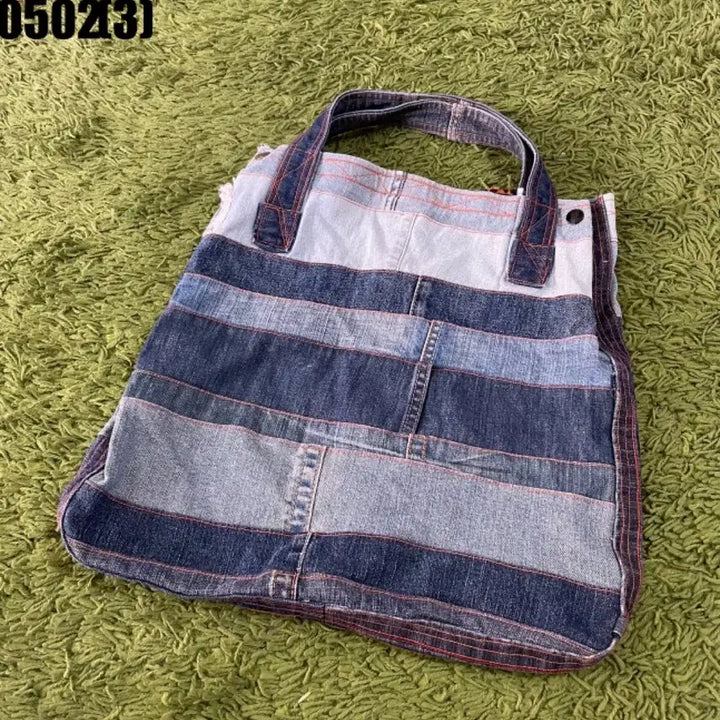 [BUNJANG] Denim Patchwork Tote Bag / 데님 패치워크 토트백 0502