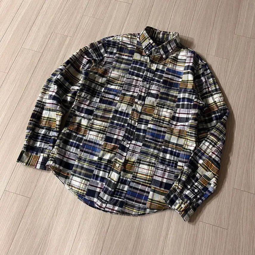 [BUNJANG] Polo Ralph Lauren Patchwork Check Shirt M-L / 폴로 랄프로렌 패치워크 체크 셔츠 M(~L)