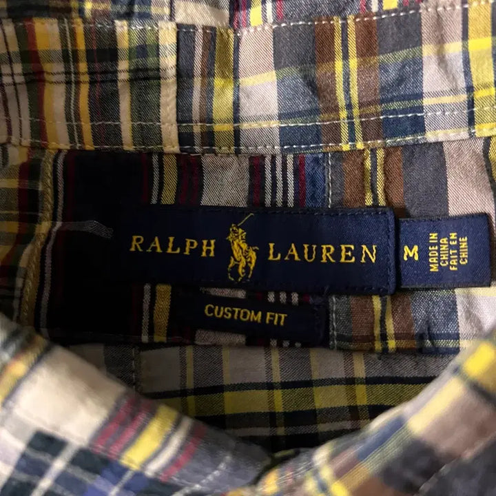 [BUNJANG] Polo Ralph Lauren Patchwork Check Shirt M-L / 폴로 랄프로렌 패치워크 체크 셔츠 M(~L)
