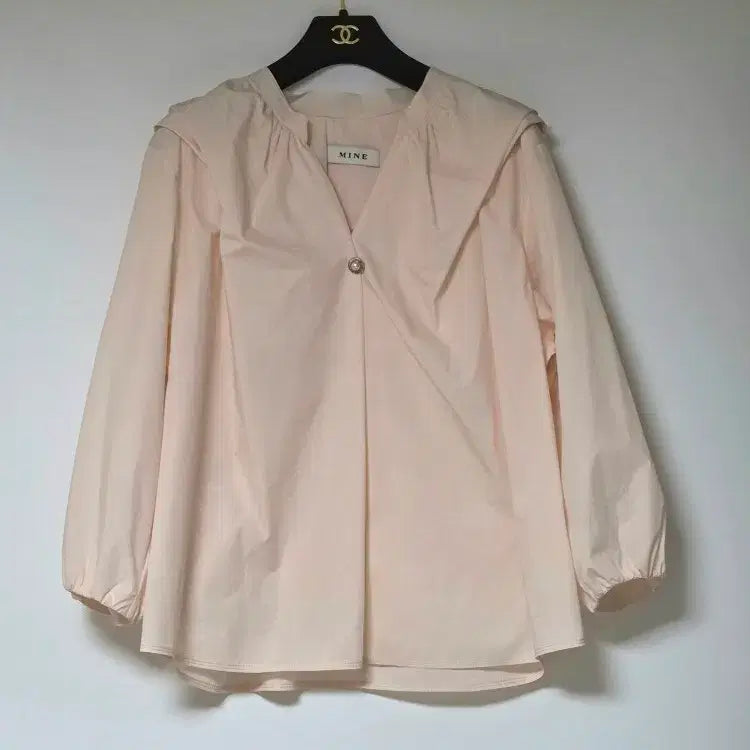 [BUNJANG] MINE Folding Open Collar Top Blouse / 마인 MINE 21 폴딩 오픈 칼라 탑 블라우스 (55)