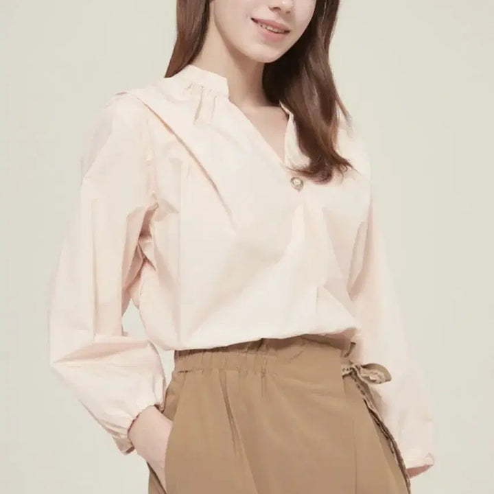 [BUNJANG] MINE Folding Open Collar Top Blouse / 마인 MINE 21 폴딩 오픈 칼라 탑 블라우스 (55)