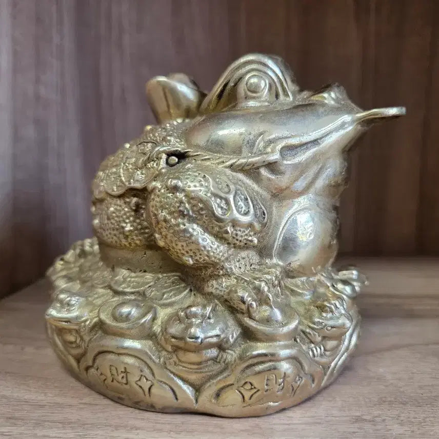 [BUNJANG] Brass Wealth Toad Pair / 복두꺼비 한쌍