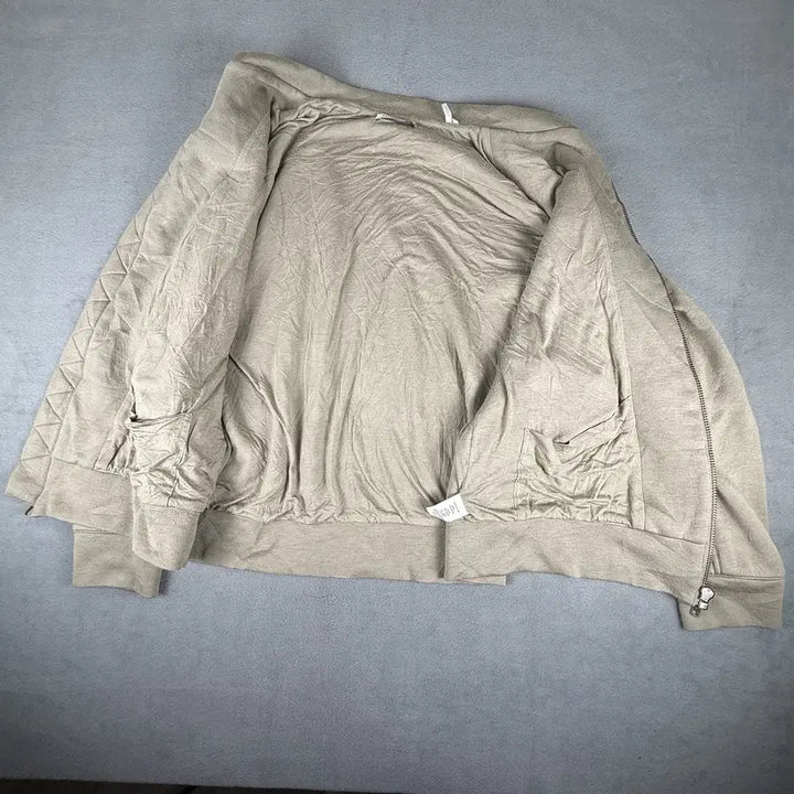 [BUNJANG] Helmut Lang Modal Zip-Up Bomber Jacket Beige / 헬무트 랭 모달 집업 봄버 자켓 베이지