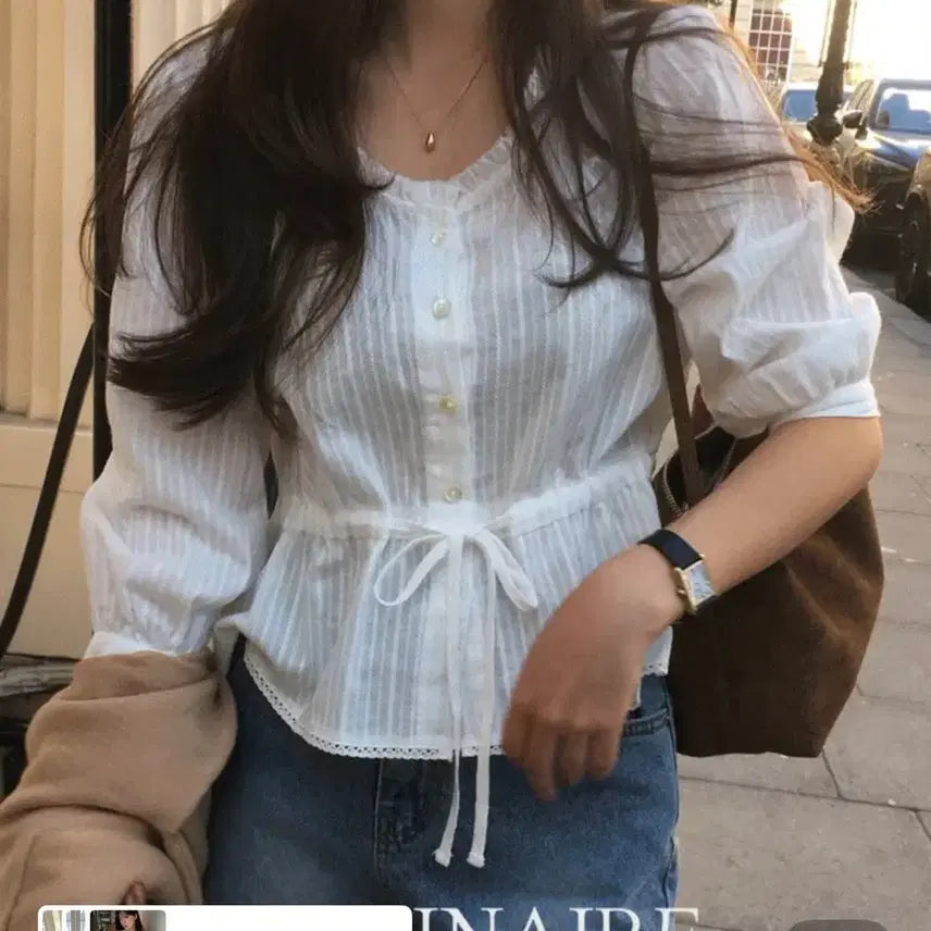 [BUNJANG] Ganaesra Lucia Blouse / 가내스라 루시아 블라우스