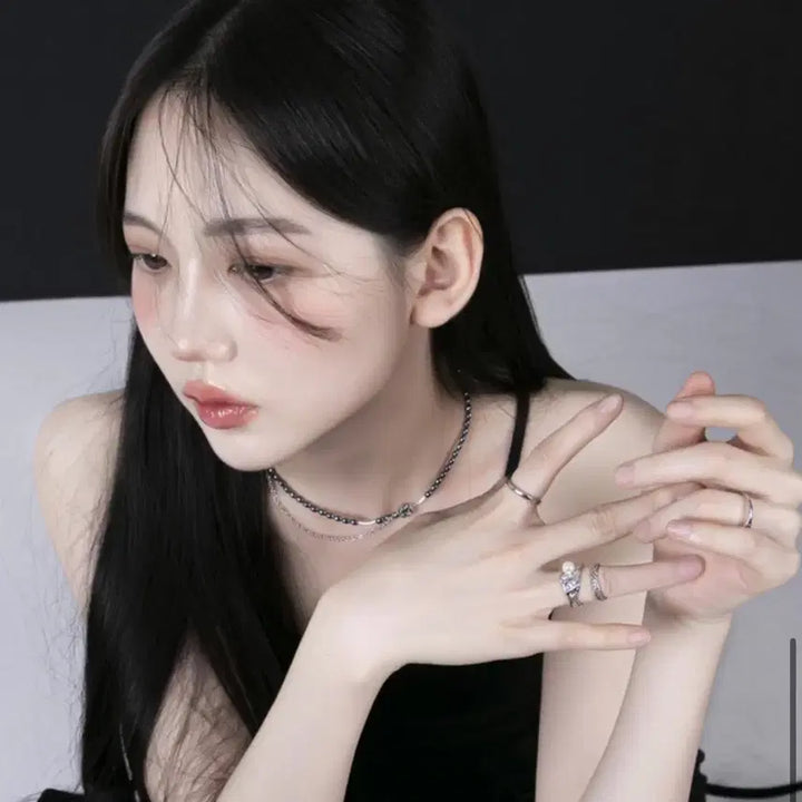 [SOLD OUT] 미애 목걸이 디지털 플라워 digital flower necklace