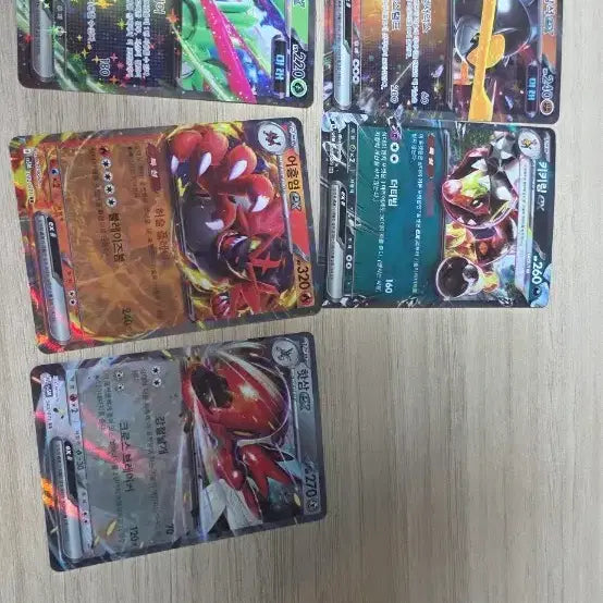[BUNJANG] Pokemon Cards Bundle Set - Moltres ex / Gholdengo ex / Armarouge ex / Iron Leaf ex / Iron Boulder ex / 포켓몬카드 핫삼/키키링/어흥염/무쇠잎새/무쇠암석 ex 일괄판매