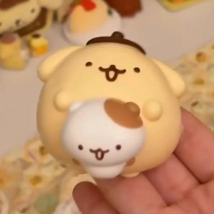 [BUNJANG] Pompompurin &amp; Muffin Squishy with Zipper Bag Set / (당일발송) 폼폼푸린 &amp; 머핀 말랑이 + 지퍼백 세트