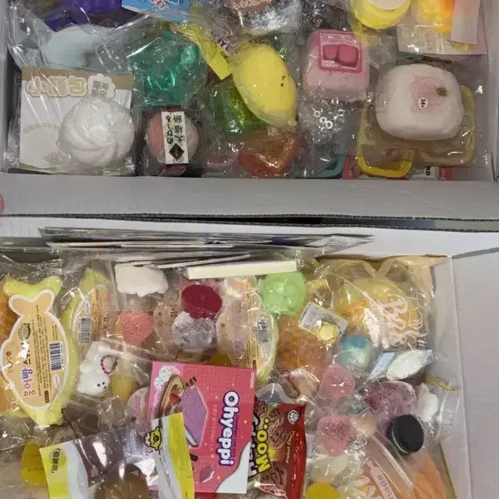 [BUNJANG] Pompompurin Muffin Squishy Stress Ball Set / 폼폼푸린 &amp; 머핀 말랑이 + 지퍼백 세트
