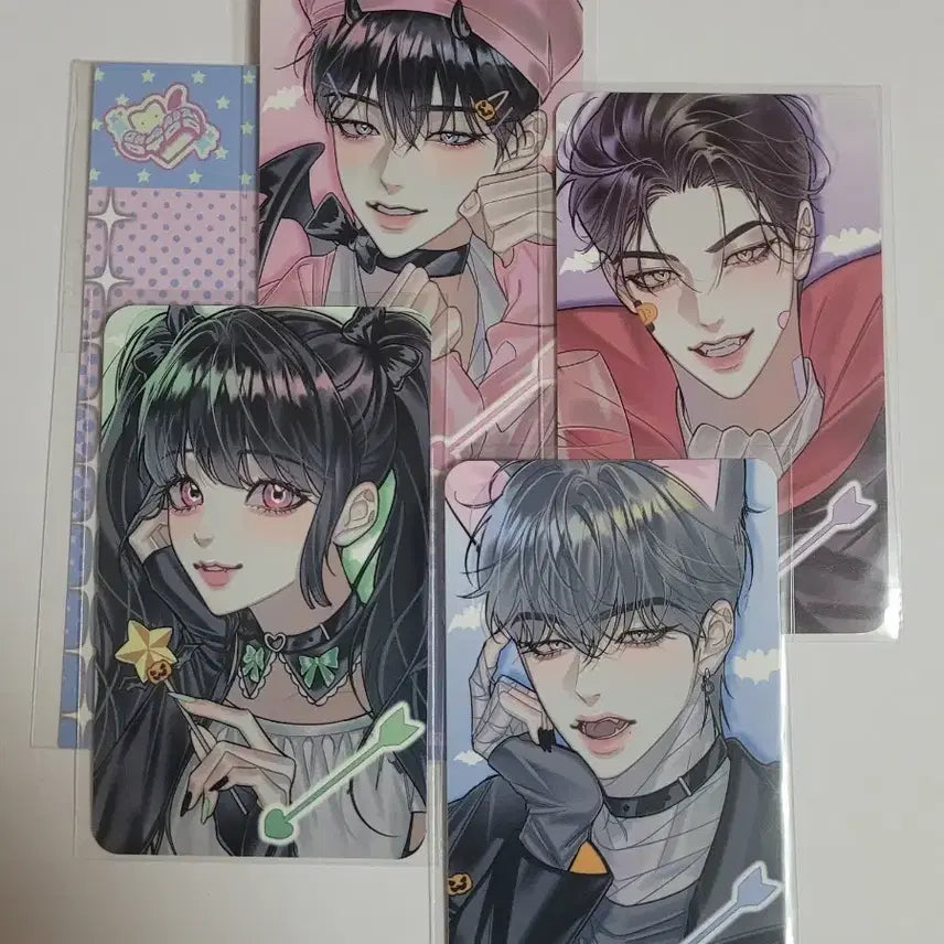 [BUNJANG] Maengsu Store Halloween Concept Photocard Set (Hobum, Owl) &amp; Student ID Set / [원가 이하] 맹수상점 할로윈 컨셉 포카, 학생증(호범, 아울)