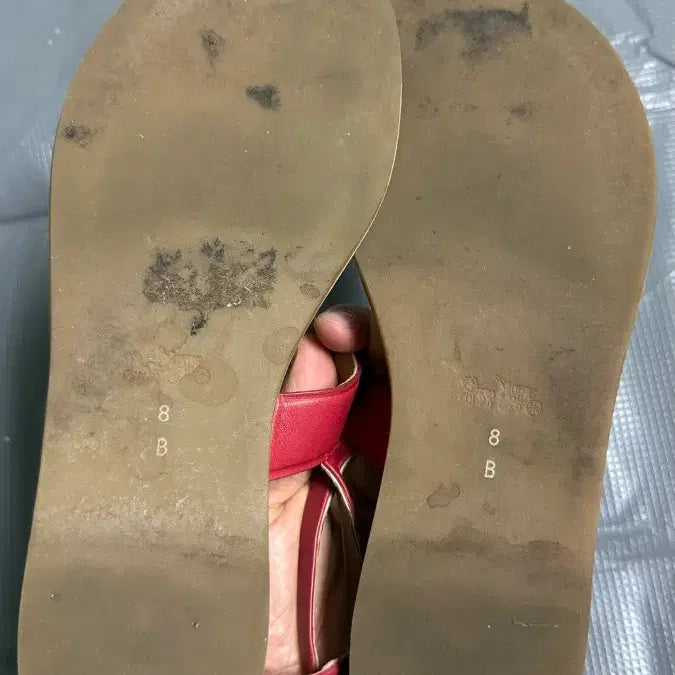 [BUNJANG] Coach Red Strap Sandals / 코치 레드 스트랩 샌들 240 판매합니다.