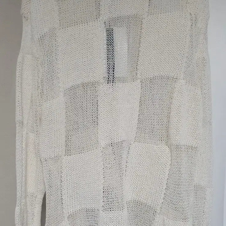 [BUNJANG] TheOpen Product Paper Yarn Checkerboard Pullover / (새상품)더오픈프로덕트 페이퍼얀 체커보드 풀오버