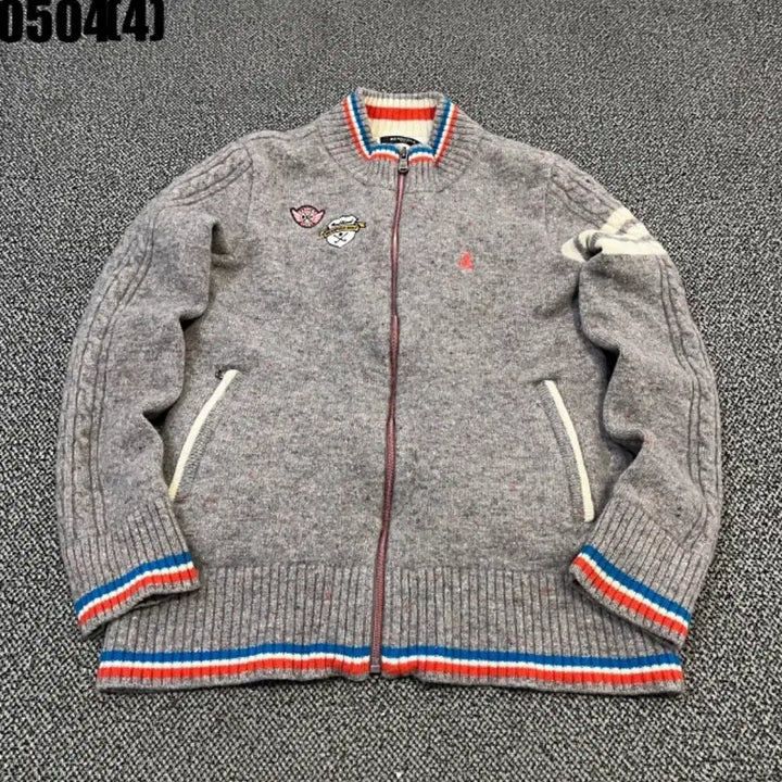 [BUNJANG] Beanpole Golf Knit Zip-Up Cardigan / 빈폴 골프 니트 집업 가디건 95 | 0504