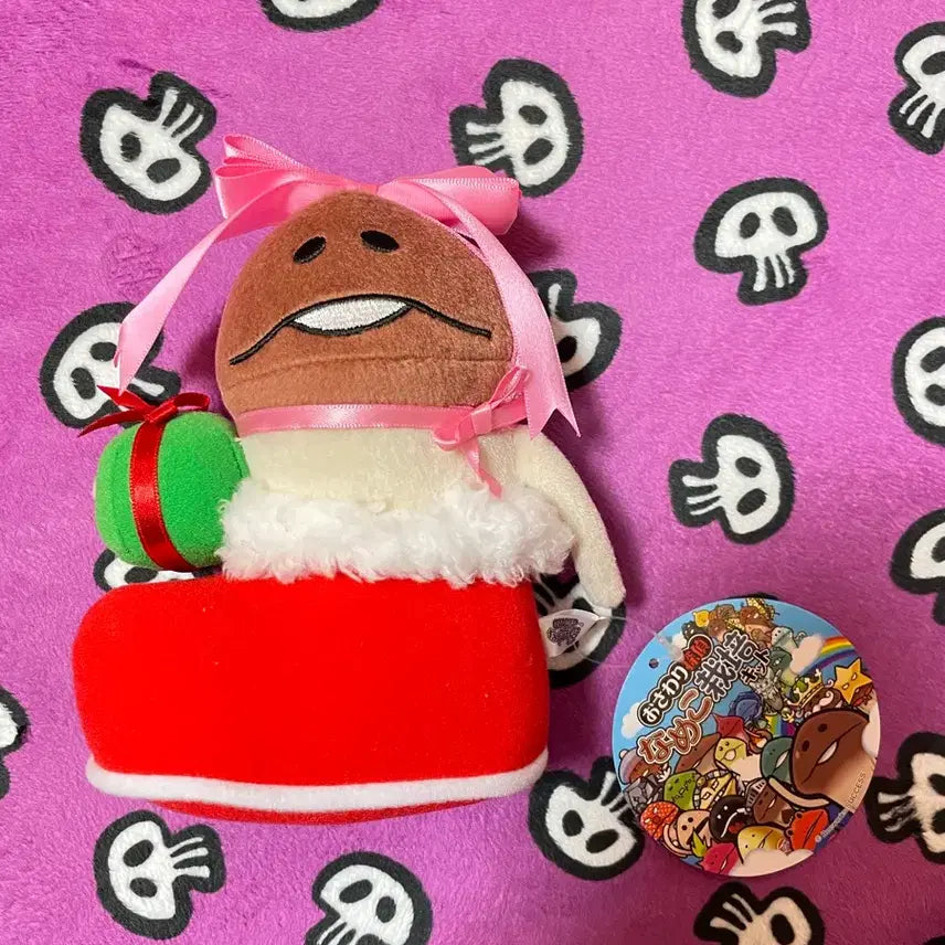 [BUNJANG] Japanese Authentic Christmas Nameko Medium Plush / [고전]일본 정품 크리스마스 나메코 중형 인형