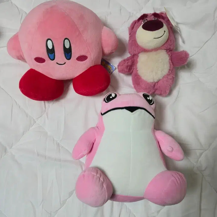 [BUNJANG] Lotso Pink Bear Plush Large Doll / 토이스토리 랏소 핑크색곰 인형 대형 큰인형 커비 진로 개구리