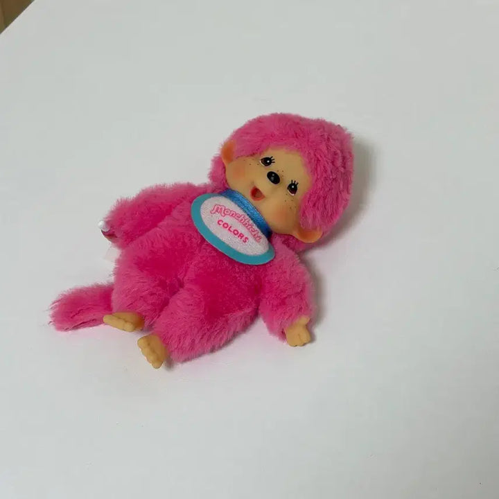 [BUNJANG] Monchhichi Pink Doll Keychain / 몬치치 핑크 인형 키링