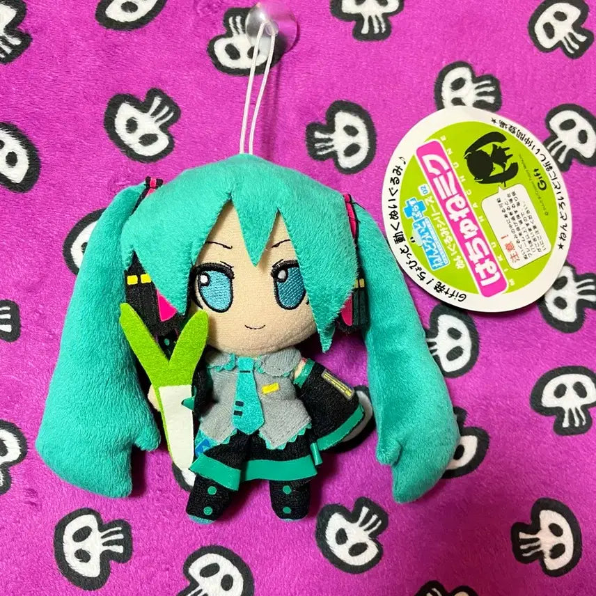 [BUNJANG] Genuine Hatsune Miku V Flower Ver. Doll Strap / 레어]정품 하츠네미쿠 파ver 인형 스트랩 (택ㅇ)