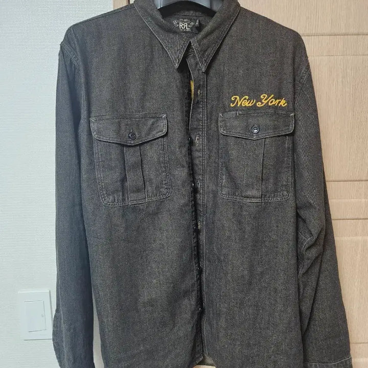 [BUNJANG] RRL Embroidered Denim Shirt / rrl 임브로이더 데님셔츠