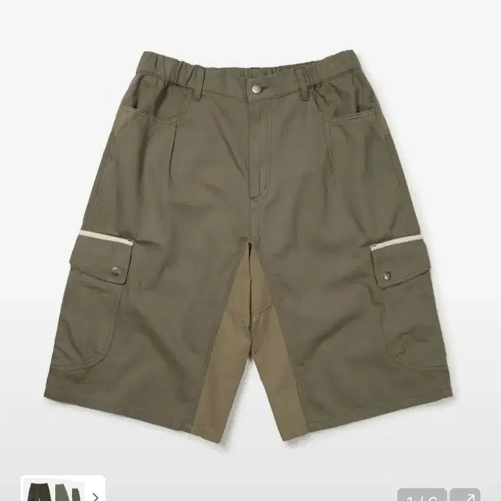 [BUNJANG] ETCE Mixed Cargo Shorts (Beige, L) / ETCE MIXED CARGO SHORTS (Beige L)
