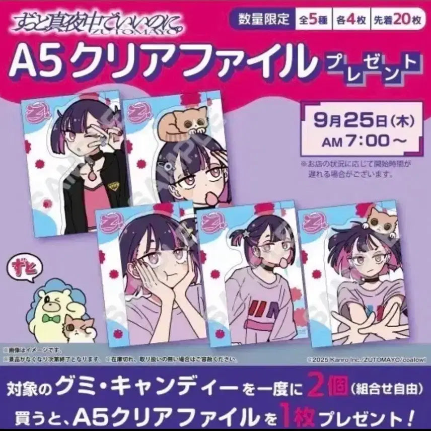 [BUNJANG] Zutomayo Marush Clear File Set / 즛토마요 zutomayo 마로슈 클리어파일 셋트판매해요