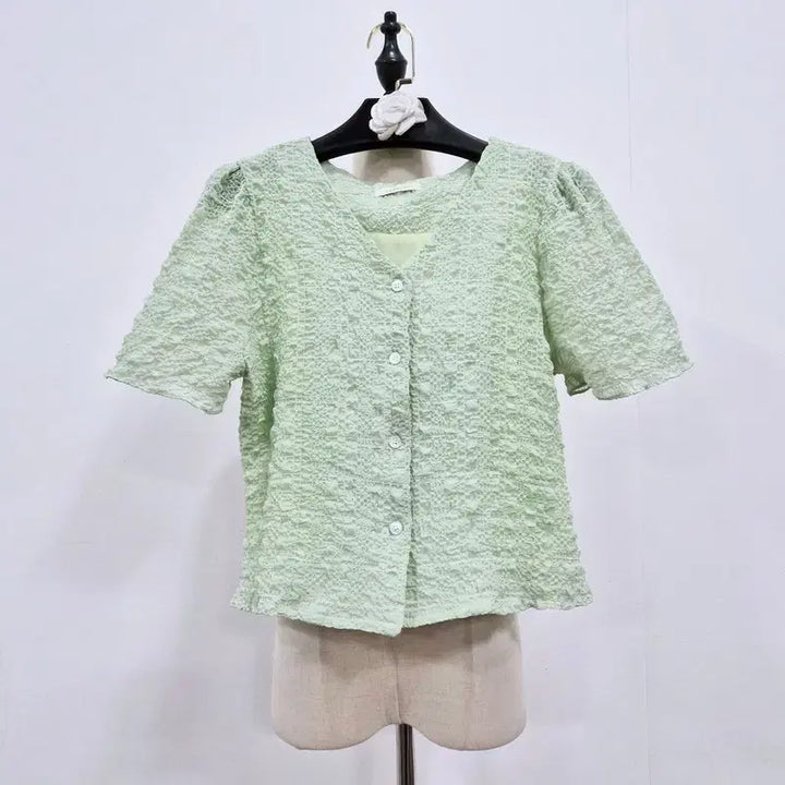 [SOLD OUT] undervi, 언더비 반팔 블라우스